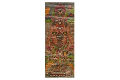 Lot 86 - A PAINTING DEPICTING CHAKRAS UPON SUBTLE BODY