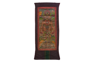 Lot 86 - A PAINTING DEPICTING CHAKRAS UPON SUBTLE BODY