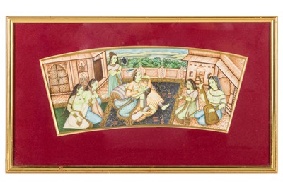 Lot 84 - NOBLEMAN WITH COURTESANS