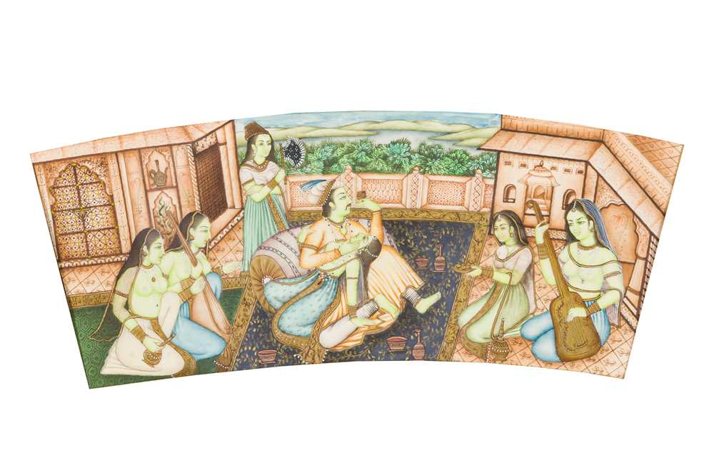 Lot 84 - NOBLEMAN WITH COURTESANS