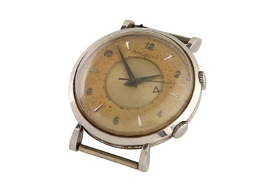 Lot 441 - JAEGER LeCOULTRE MEMOVOX 'MYSTERY DIAL' ALARM WRISTWATCH