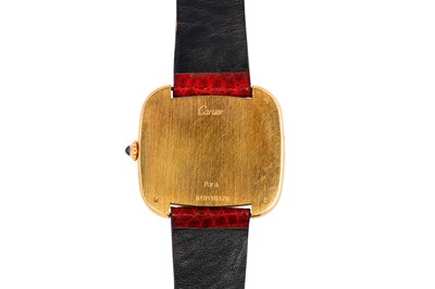 Lot 452 - CARTIER GONDOLE HORIZONTALE JUMBO DRESS WATCH - 18K GOLD