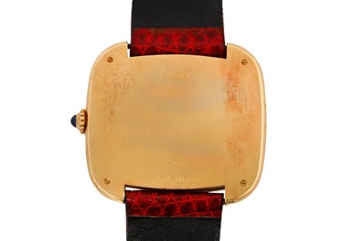 Lot 452 - CARTIER GONDOLE HORIZONTALE JUMBO DRESS WATCH - 18K GOLD