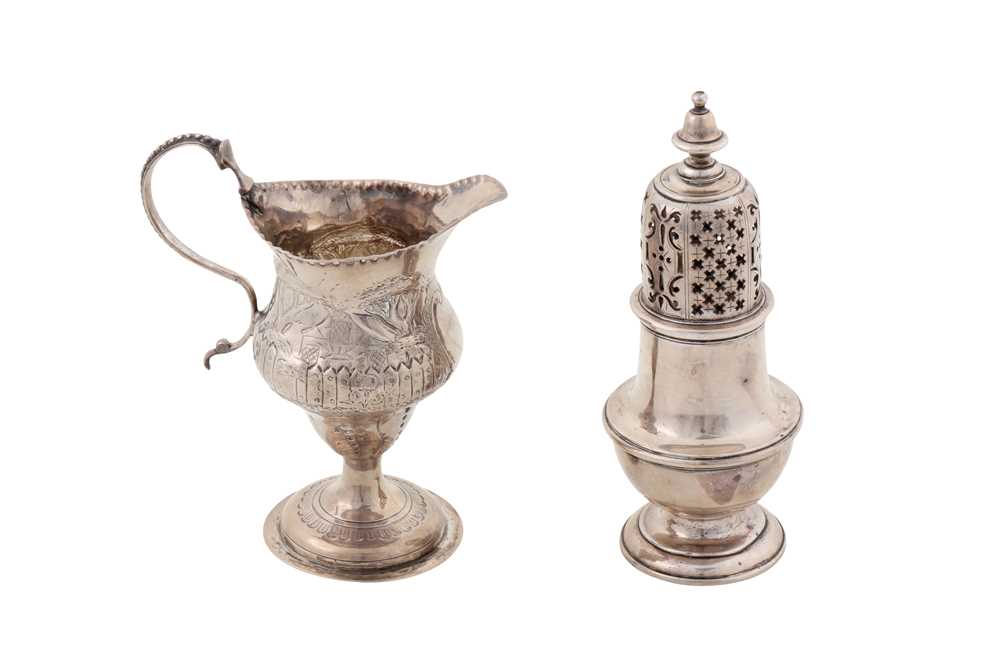 Lot 223 - A George II sterling silver pepper caster, London 1733 by Robet Lucas