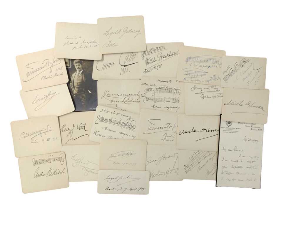 Lot 115 - Autograph Collection.- Music Interest