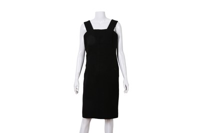 Lot 135 - Chanel Black Wool Pinafore Dress - Size 36