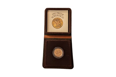 Lot 53 - ELIZABETH II (1952 - 2022), 1981 PROOF SOVEREIGN.