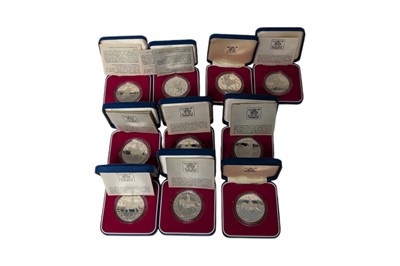 Lot 209 - 10x Elizabeth II (1952 - 2022), 1977 SILVER PROOF 'SILVER JUBILEE' CROWNS.