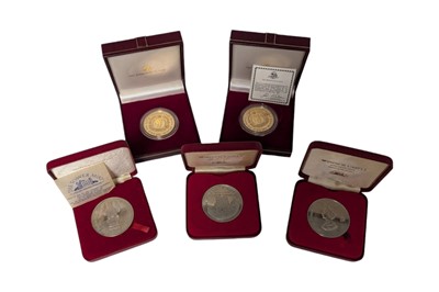 Lot 206 - 5X TOWER MINT AND BIRMINGHAM MINT SILVER & NICKEL SILVER MEDALLIONS