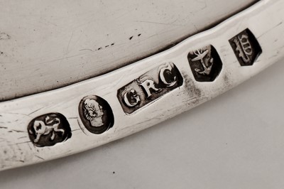 Lot 351 - Rothschild - A pair of early Victorian sterling silver and frosted glass butter dishes, Birmingham 1838 by George Richmond Collis