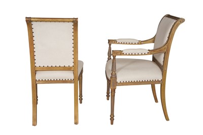 Lot 324 - R. GRIFFITHS WOODWEAR LTD; A PAIR OF CONTEMPORARY WYCHWOOD DESIGN CHAIRS