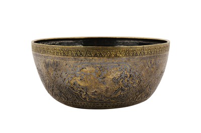 Lot 157 - A late 19th century Thai (Siamese) silver gilt and niello bowl, Bangkok or Nakon Sri Thammarat circa 1890