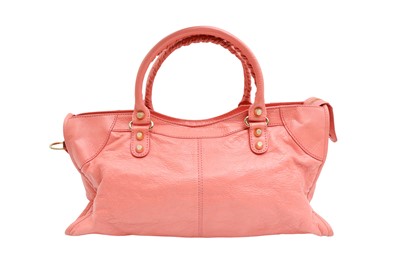 Lot 41 - Balenciaga Pink Part Time City Motorcycle Bag