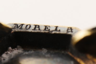 Lot 30 - A mid-19th century French silver cased and enamel scent bottle, Paris circa 1845 by Morel and Cie