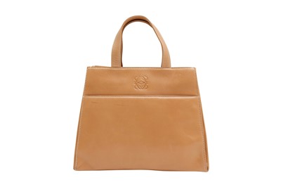 Lot 359 - Loewe Tan Anagram Top Handle Bag