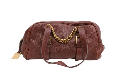 Lot 276 - Dolce & Gabbana Brown Bowler Shoulder Bag
