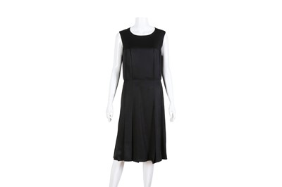 Lot 96 - Chanel Black Silk Pleat Dress - Size 40