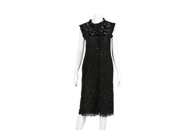Lot 98 - Chanel Black Lace Button Front Dress