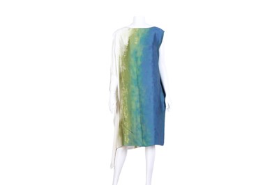 Lot 165 - Bottega Veneta Multi Silk Grecian Drape Dress - Size 44