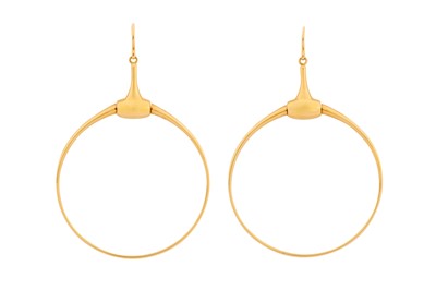 Lot 235 - GUCCI Ι A PAIR OF HOOP EARRINGS