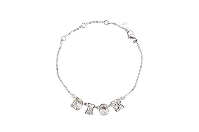 Lot 491 - Dior Crystal Logo Letter Bracelet