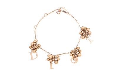 Lot 370 - Dior Logo Bead Charm Bracelet