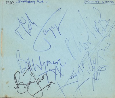 Lot 298 - Autograph Album.- Incl. The Rolling Stones