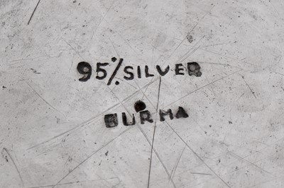 Lot 229 - A mid-20th century Burmese silver bowl, Rangoon circa 1950