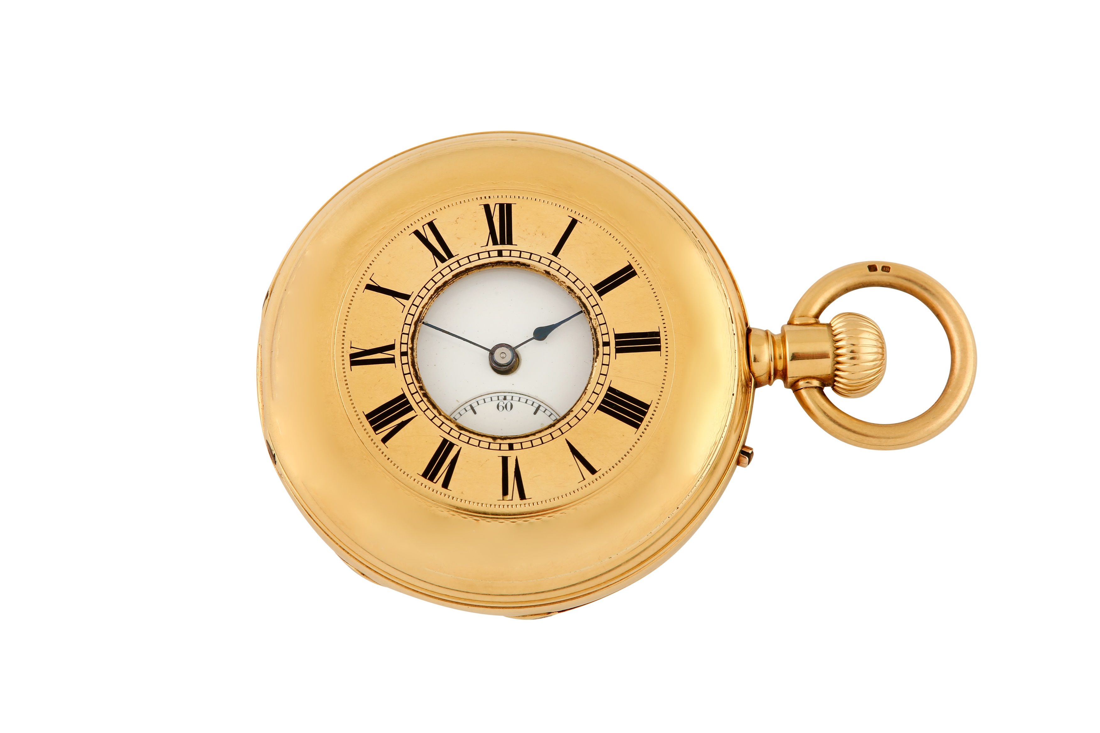 アンティークCourvoisier Freres 懐中時計 Lot 504 - COURVOISIER FRERES HALF HUNTER POCKET WATCH -