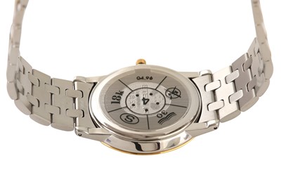 Lot 454 - ETERNA SOLO-TEMPO BRACELET WATCH - STEEL AND GOLD