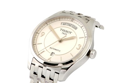 Lot 428 - TISSOT T-ONE DAY-DATE BRACELET WATCH