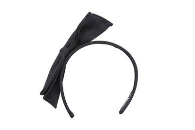 Lot 137 - Chanel Black Silk Bow Hair Accessory