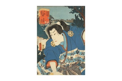 Lot 806 - FOUR JAPANESE WOODBLOCK PRINTS BY UTAGAWA TOYOKUNI III (UTAGAWA KUNISADA, 1786 - 1865)