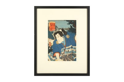 Lot 806 - FOUR JAPANESE WOODBLOCK PRINTS BY UTAGAWA TOYOKUNI III (UTAGAWA KUNISADA, 1786 - 1865)