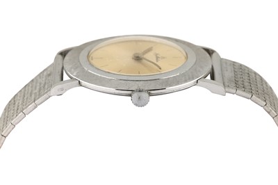 Lot 442 - LA MARINE SUPER SLIM DRESS BRACELET WATCH - 18K WHITE GOLD