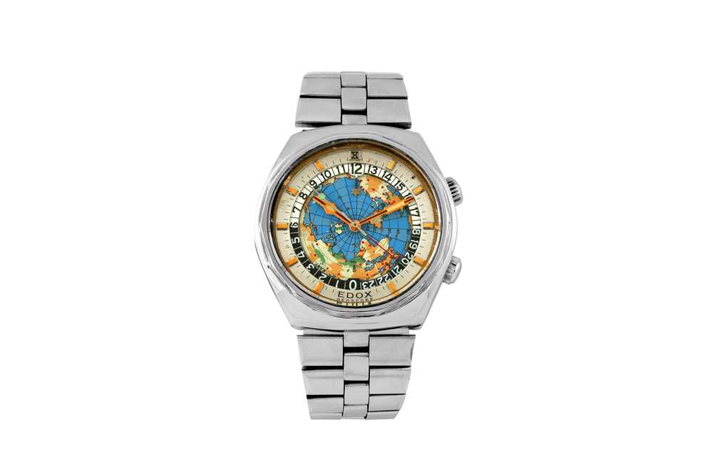 Lot 419 - EDOX GEOSCOPE BRACELET WATCH