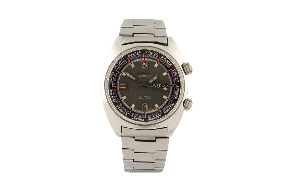 Lot 422 - FELCA WORLDTIME BRACELET WATCH