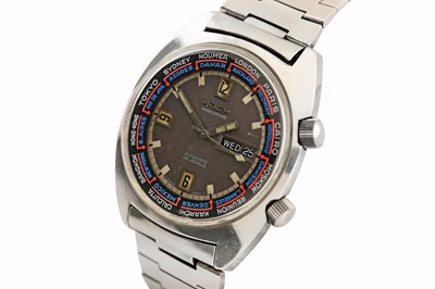 Lot 422 - FELCA WORLDTIME BRACELET WATCH