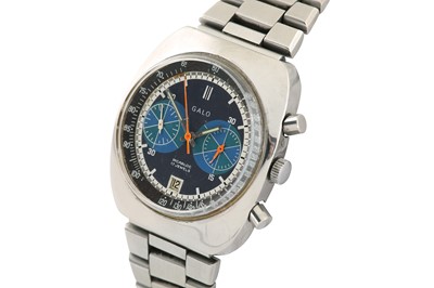 Lot 421 - GALO CHRONOGRAPH BRACELET WATCH