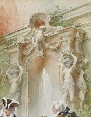 Lot 52 - H. de B., circa 1900. A pair of watercolour...