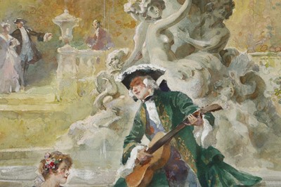 Lot 52 - H. de B., circa 1900. A pair of watercolour...