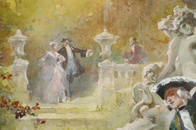 Lot 52 - H. de B., circa 1900. A pair of watercolour...