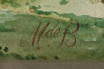 Lot 52 - H. de B., circa 1900. A pair of watercolour...