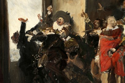 Lot 13 - Vaclav Brozik (Czech, 1851-1901). 'Defenstrace...