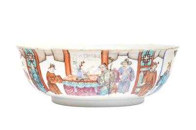 Lot 150 - A CHINESE FAMILLE-ROSE 'FIGURATIVE' BOWL