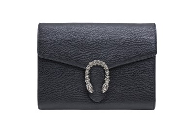 Lot 469 - Gucci Black Mini Dionysus Wallet On Chain