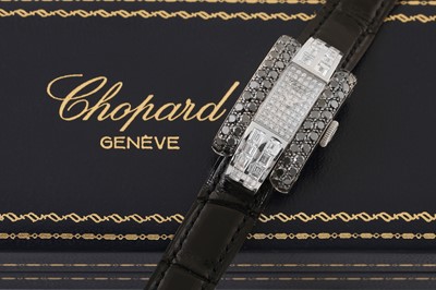 Lot 463 - CHOPARD LA STRADA BRACELET WATCH - 18K WHITE GOLD AND DIAMONDS