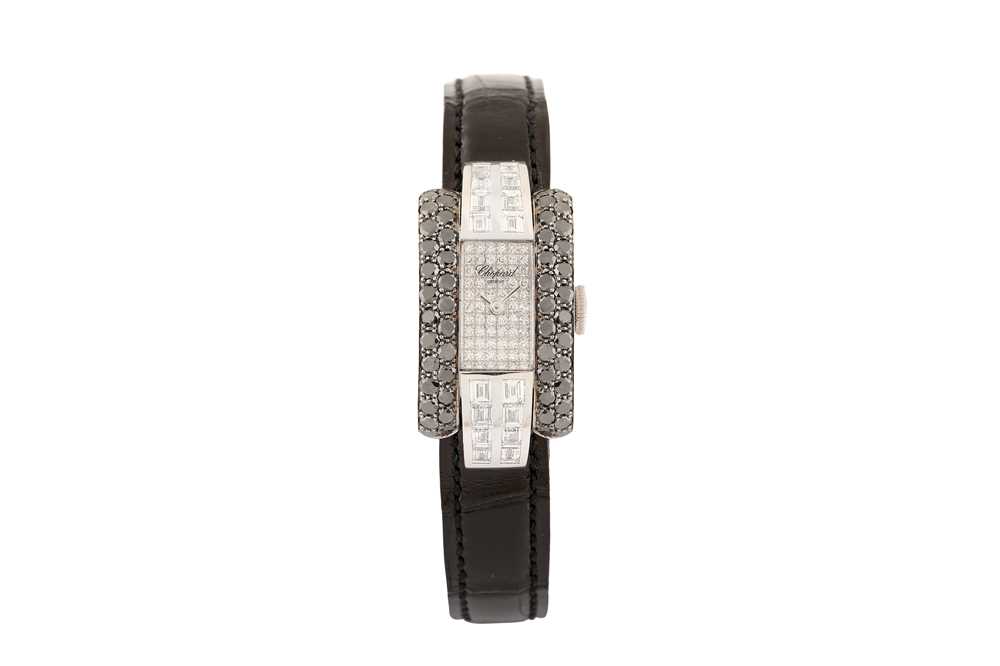 Lot 463 - CHOPARD LA STRADA BRACELET WATCH - 18K WHITE GOLD AND DIAMONDS