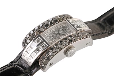 Lot 463 - CHOPARD LA STRADA BRACELET WATCH - 18K WHITE GOLD AND DIAMONDS