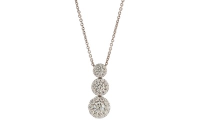 Lot 278 - HEARTS ON FIRE Ι A DIAMOND DROP PENDANT NECKLACE